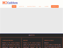 Tablet Screenshot of cadchem.com